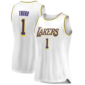 Los Angeles Lakers Swingman White Adou Thiero 2018/19 Jersey - Association Edition - Women's