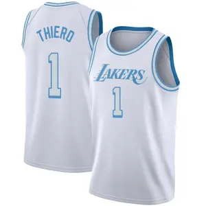 Los Angeles Lakers Swingman White Adou Thiero 2020/21 Jersey - City Edition - Youth
