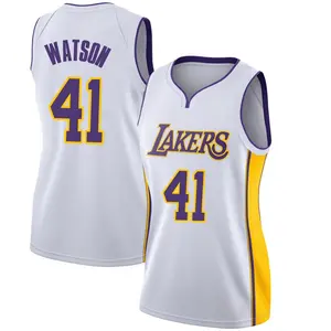 Los Angeles Lakers Swingman White Anton Watson Jersey - Association Edition - Women's