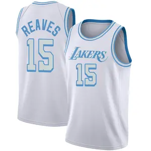 Los Angeles Lakers Swingman White Austin Reaves 2020/21 Jersey - City Edition - Men's