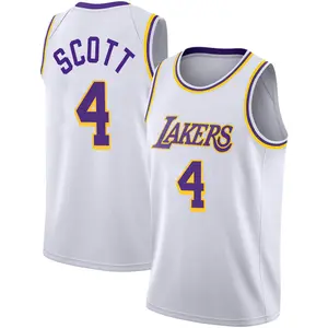 Los Angeles Lakers Swingman White Byron Scott 2020/21 Jersey - Association Edition - Men's