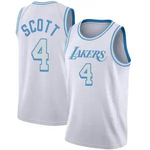 Los Angeles Lakers Swingman White Byron Scott 2020/21 Jersey - City Edition - Youth