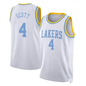 Los Angeles Lakers Swingman White Byron Scott Classic Edition 2022/23 Jersey - Men's
