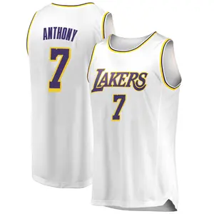 Los Angeles Lakers Swingman White Carmelo Anthony 2018/19 Jersey - Association Edition - Men's