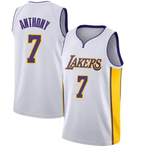 Los Angeles Lakers Swingman White Carmelo Anthony Jersey - Association Edition - Youth