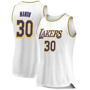 Los Angeles Lakers Swingman White Chris Manon 2018/19 Jersey - Association Edition - Women's