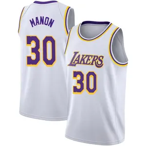 Los Angeles Lakers Swingman White Chris Manon 2020/21 Jersey - Association Edition - Youth