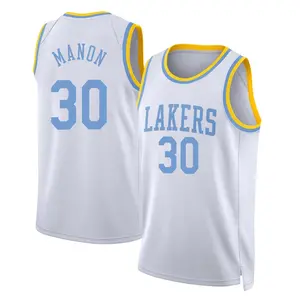Los Angeles Lakers Swingman White Chris Manon Classic Edition 2022/23 Jersey - Youth