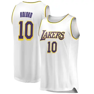 Los Angeles Lakers Swingman White Christian Koloko 2018/19 Jersey - Association Edition - Youth