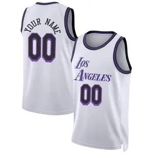 Los Angeles Lakers Swingman White Custom 2022/23 City Edition Jersey - Youth