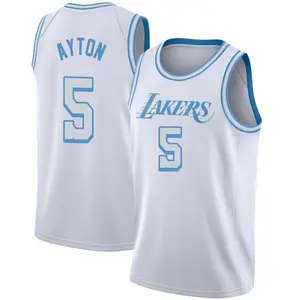 Los Angeles Lakers Swingman White Deandre Ayton 2020/21 Jersey - City Edition - Youth