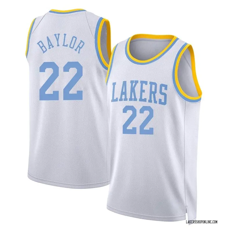 Los Angeles Lakers Swingman White Elgin Baylor Classic Edition 2022/23 Jersey - Youth