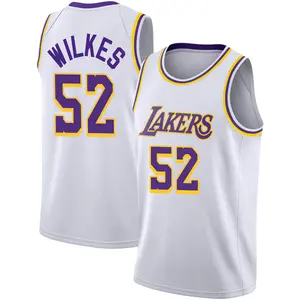 Los Angeles Lakers Swingman White Jamaal Wilkes 2020/21 Jersey - Association Edition - Men's