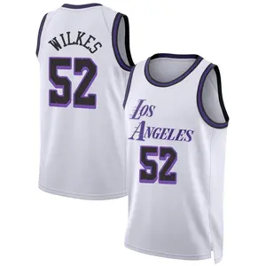 Los Angeles Lakers Swingman White Jamaal Wilkes 2022/23 City Edition Jersey - Youth