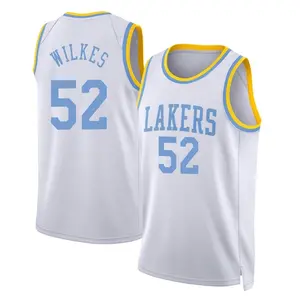 Los Angeles Lakers Swingman White Jamaal Wilkes Classic Edition 2022/23 Jersey - Youth