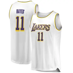 Los Angeles Lakers Swingman White Jaxson Hayes 2018/19 Jersey - Association Edition - Men's