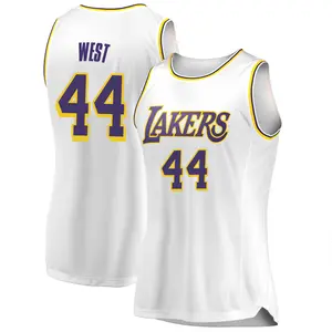 Los Angeles Lakers Swingman White Jerry West 2018/19 Jersey - Association Edition - Women's