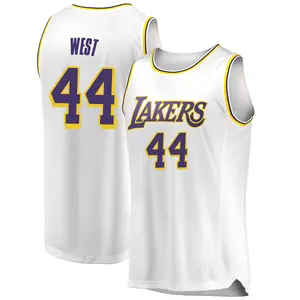 Los Angeles Lakers Swingman White Jerry West 2018/19 Jersey - Association Edition - Youth