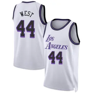 Los Angeles Lakers Swingman White Jerry West 2022/23 City Edition Jersey - Youth