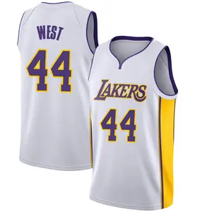 Los Angeles Lakers Swingman White Jerry West Jersey - Association Edition - Youth