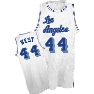 Los Angeles Lakers Swingman White Jerry West Throwback Jersey - Men's