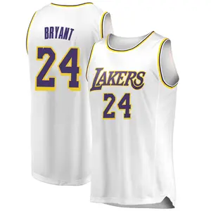 Los Angeles Lakers Swingman White Kobe Bryant 2018/19 Jersey - Association Edition - Men's