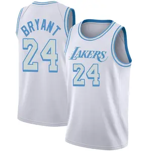 Los Angeles Lakers Swingman White Kobe Bryant 2020/21 Jersey - City Edition - Youth