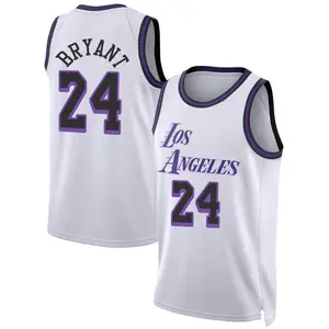 Los Angeles Lakers Swingman White Kobe Bryant 2022/23 City Edition Jersey - Youth