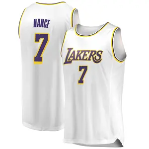 Los Angeles Lakers Swingman White Larry Nance 2018/19 Jersey - Association Edition - Men's