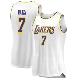 Los Angeles Lakers Swingman White Larry Nance 2018/19 Jersey - Association Edition - Women's