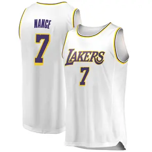 Los Angeles Lakers Swingman White Larry Nance 2018/19 Jersey - Association Edition - Youth