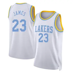 Los Angeles Lakers Swingman White LeBron James Classic Edition 2022/23 Jersey - Men's