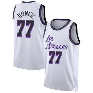 Los Angeles Lakers Swingman White Luka Doncic 2022/23 City Edition Jersey - Men's