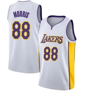 Los Angeles Lakers Swingman White Markieff Morris Jersey - Association Edition - Men's