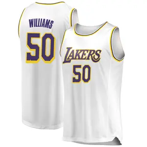 Los Angeles Lakers Swingman White Nate Williams 2018/19 Jersey - Association Edition - Men's