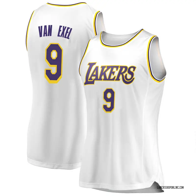 Los Angeles Lakers Swingman White Nick Van Exel 2018/19 Jersey - Association Edition - Women's