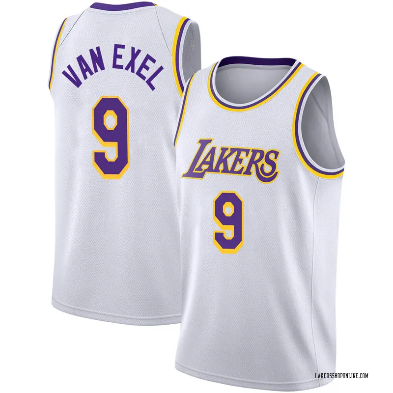 Los Angeles Lakers Swingman White Nick Van Exel 2020/21 Jersey - Association Edition - Men's