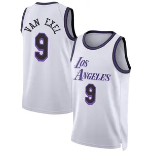 Los Angeles Lakers Swingman White Nick Van Exel 2022/23 City Edition Jersey - Men's