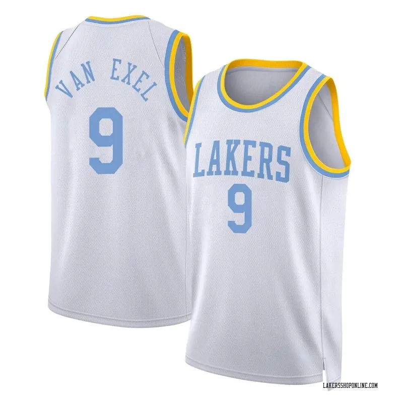 Los Angeles Lakers Swingman White Nick Van Exel Classic Edition 2022/23 Jersey - Men's