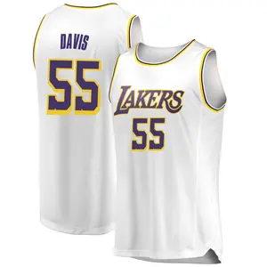 Los Angeles Lakers Swingman White RJ Davis 2018/19 Jersey - Association Edition - Men's