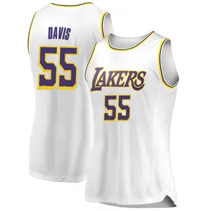 Los Angeles Lakers Swingman White RJ Davis 2018/19 Jersey - Association Edition - Women's