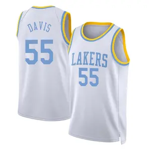 Los Angeles Lakers Swingman White RJ Davis Classic Edition 2022/23 Jersey - Men's