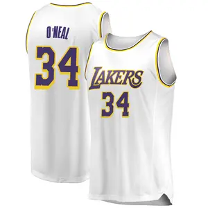 Los Angeles Lakers Swingman White Shaquille O'Neal 2018/19 Jersey - Association Edition - Men's