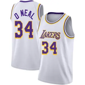 Los Angeles Lakers Swingman White Shaquille O'Neal 2020/21 Jersey - Association Edition - Youth