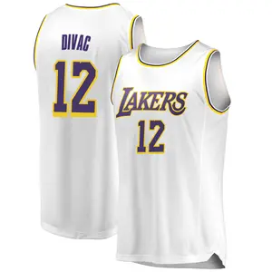 Los Angeles Lakers Swingman White Vlade Divac 2018/19 Jersey - Association Edition - Youth