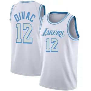 Los Angeles Lakers Swingman White Vlade Divac 2020/21 Jersey - City Edition - Youth