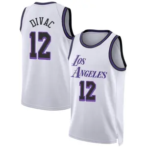 Los Angeles Lakers Swingman White Vlade Divac 2022/23 City Edition Jersey - Men's