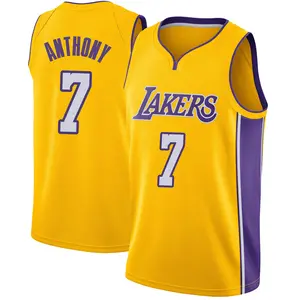 Los Angeles Lakers Swingman Yellow Carmelo Anthony Jersey - Icon Edition - Men's