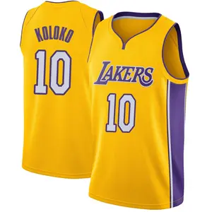 Los Angeles Lakers Swingman Yellow Christian Koloko Jersey - Icon Edition - Youth