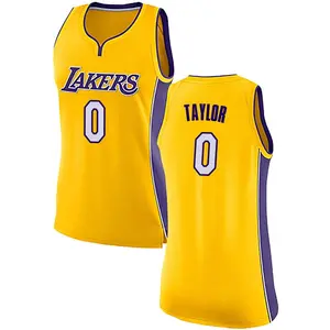 Los Angeles Lakers Swingman Yellow Ethan Taylor Jersey - Icon Edition - Women's